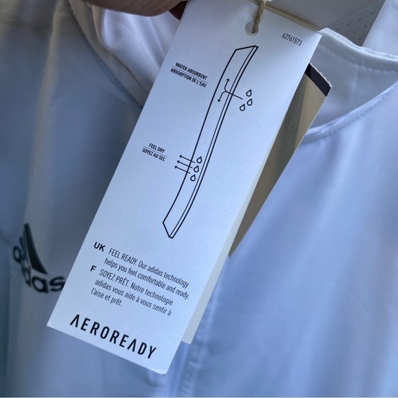 Adidas Mens Golf Windbreaker Short Sleeve Pullover Jacket Stadium Quarter Zip - Picture 16 of 16